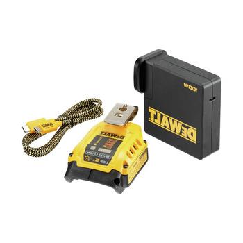 充电器| Dewalt DCB094K 20V最大FLEXVOLT锂离子USB充电套件与100W电源线